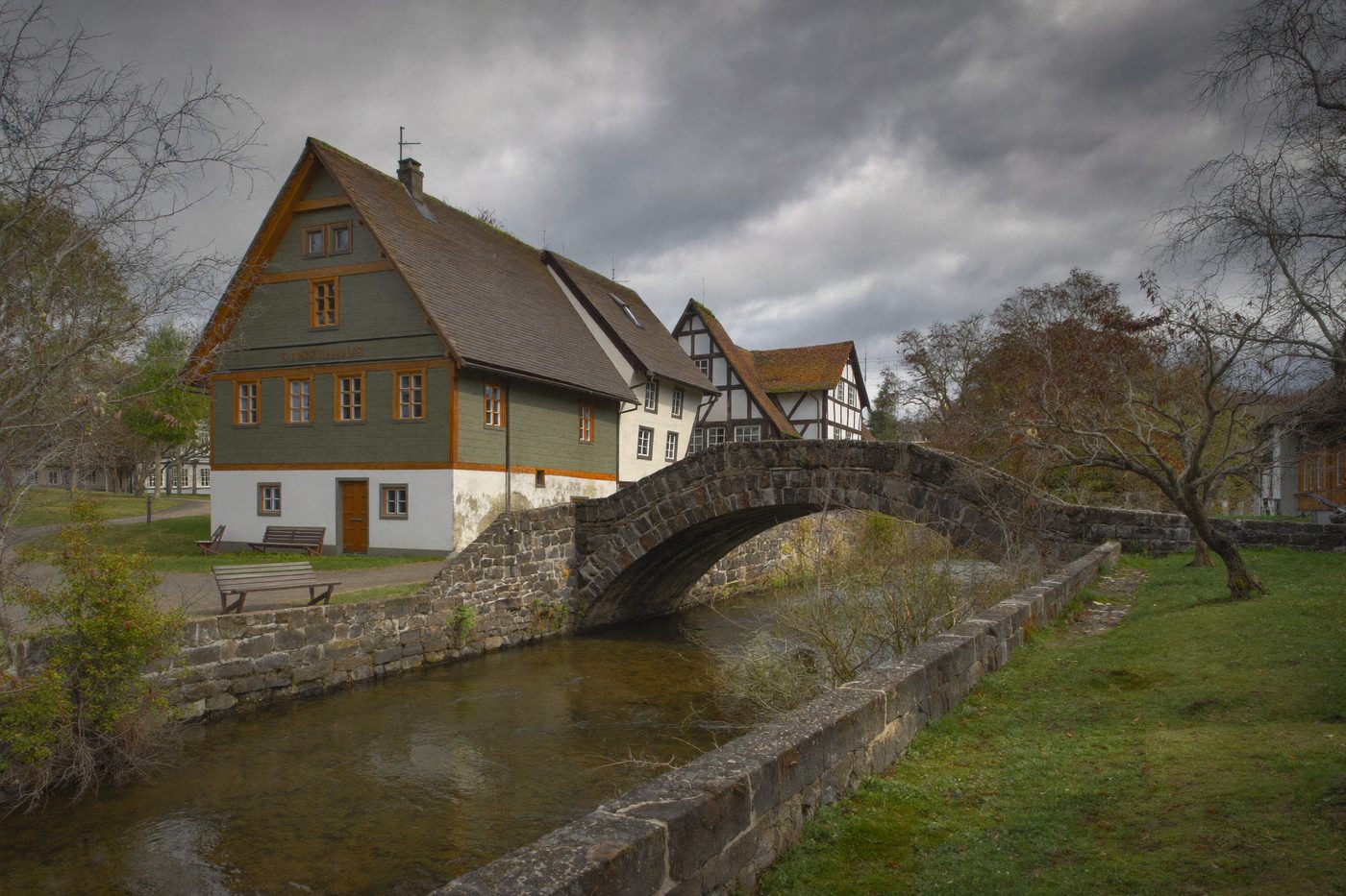 Die Brücke über die Weiße Elster