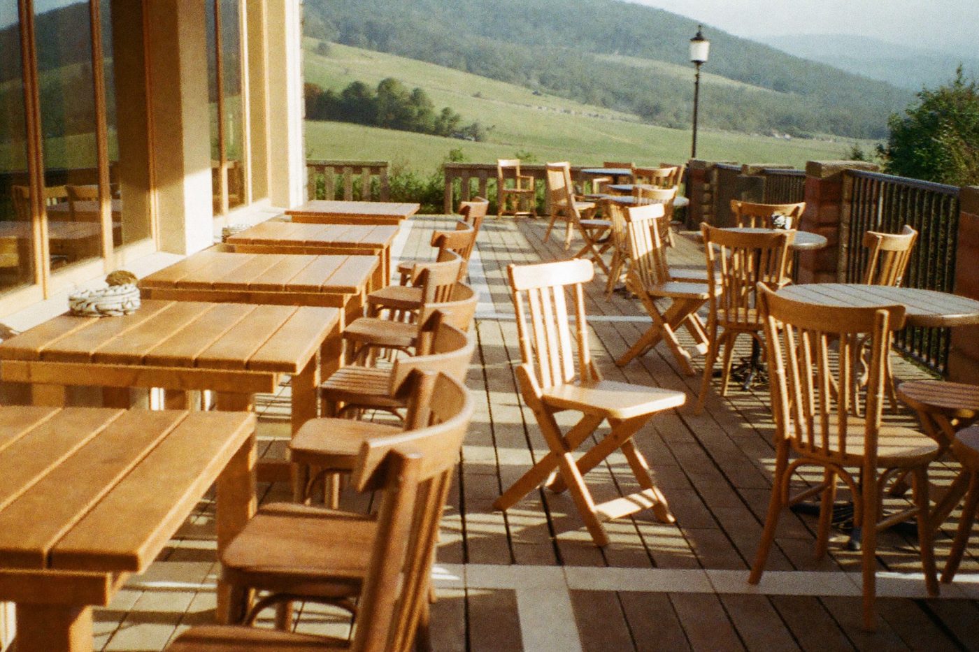 Die Terrasse nach Süden